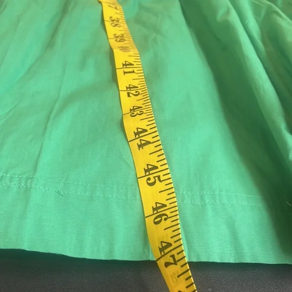 Green maxi dress, spaghetti straps adjustable, v neck, Elastic waist,Large - Picture 7 of 11